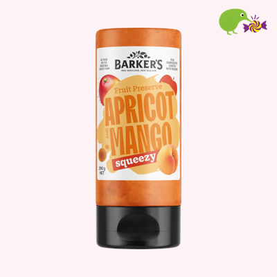 Barker's Apricot Mango Squeezy Fruit Preserve 290g – Kiwi Kandy NZ