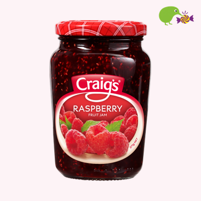 Craig's Raspberry Fruit Jam 375g – Kiwi Kandy NZ