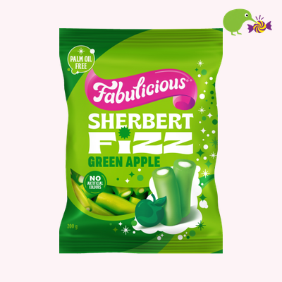 Fabulicious Green Apple Sherbert Fizz – Kiwi Kandy NZ