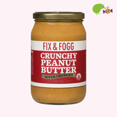 Fix & Fogg Super Crunchy Peanut Butter 750g – Kiwi Kandy NZ