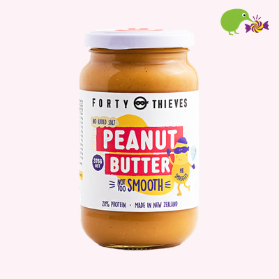Forty Thieves Smooth Peanut Butter 375g – Kiwi Kandy NZ