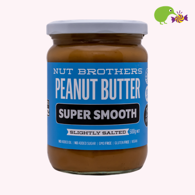 Nut Brothers Super Smooth Lightly Salted Peanut Butter 500g – Kiwi Kandy NZ