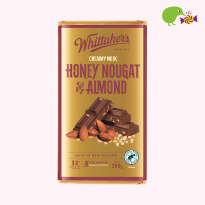 Whittaker's Almond & Honey Nougat Chocolate – Kiwi Kandy NZ