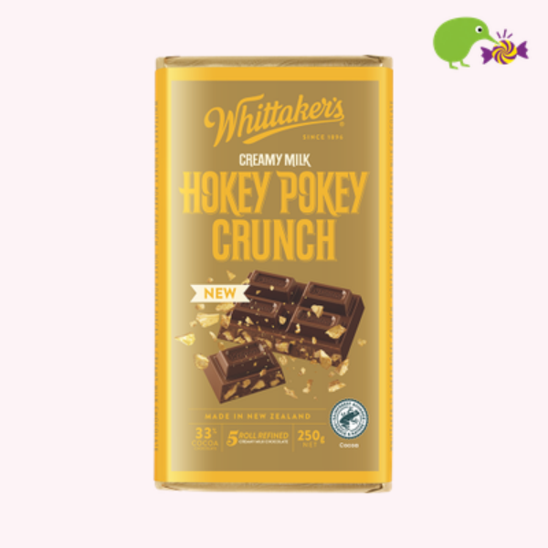 Whittaker's Hokey Pokey Crunch 33% Cocoa Milk Chocolate Block