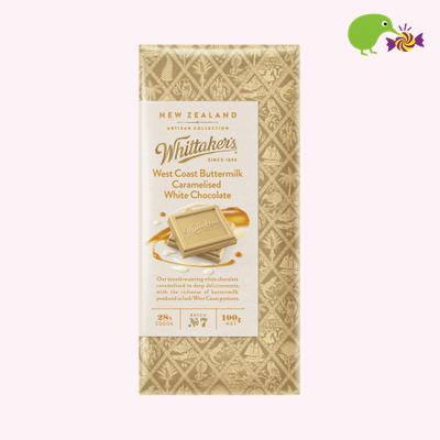 Whittaker's West Coast Buttermilk Caramelised White Chocolate Block – Kiwi Kandy NZ
