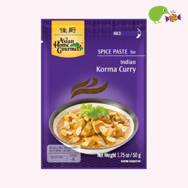 Asian Home Gourmet Indian Korma Curry Mild Spice Paste