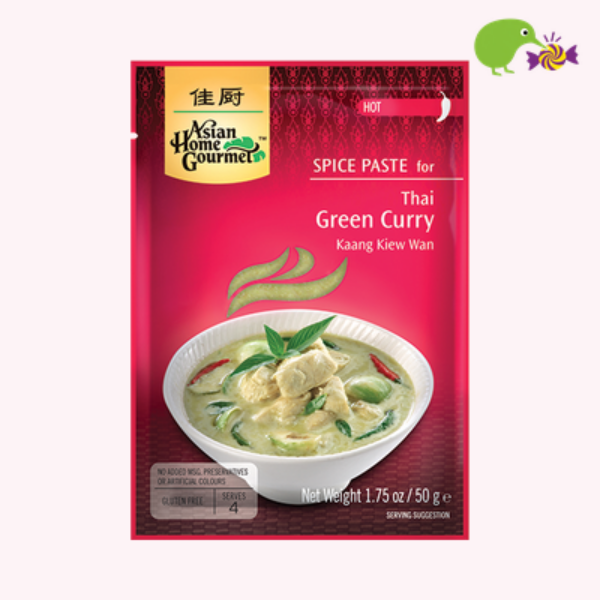 Asian Home Gourmet Spice Paste Thai Green Curry Hot Gluten Free