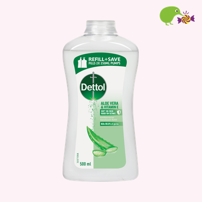 Dettol Aloe Vera & Vitamin E Antibacterial Liquid Hand Wash Refill