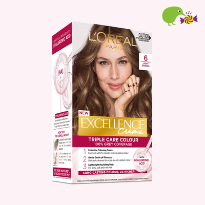 L'Oreal Paris Excellence Creme 6 Light Brown Hair Colour