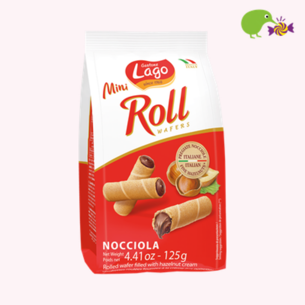Lago Hazelnut Mini Wafer Rolls