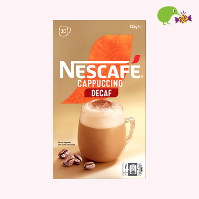 Nescafe Cappuccino Decaf Coffee Sachets