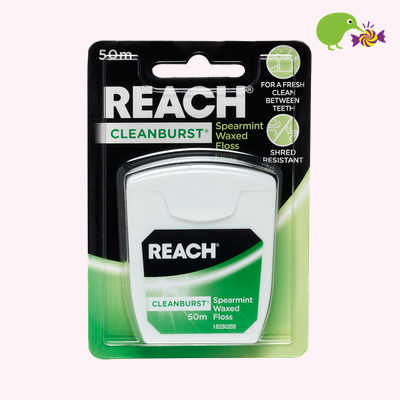 Reach Cleanburst Spearmint Waxed Dental Floss