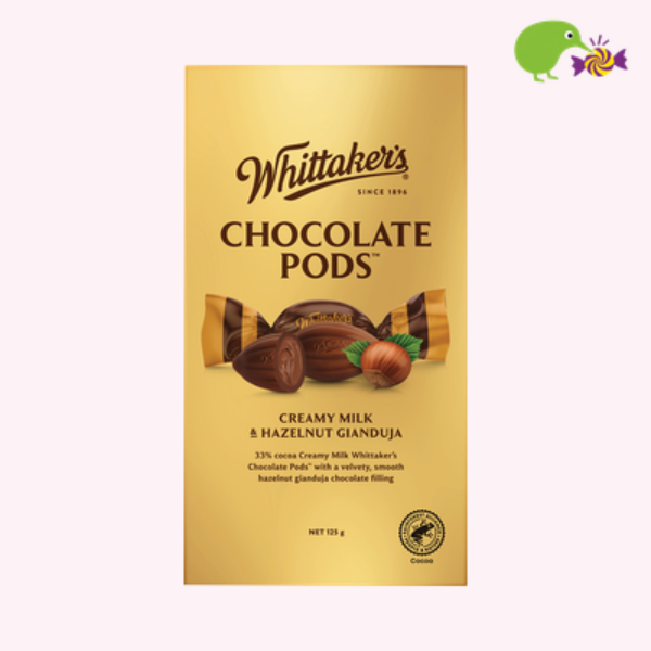 Whittaker's Hazelnut Gianduja Chocolate Pods Pouch